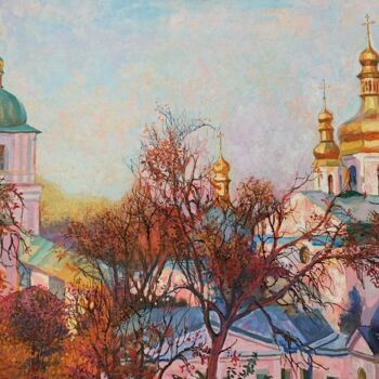 Peinture intitulée "Holy Cross Church.…" par Anatolii Tokarev, Œuvre d'art originale, Huile