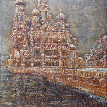 Painting titled "Temple of the Savio…" by Anatoliy Sivkov, Original Artwork, Other