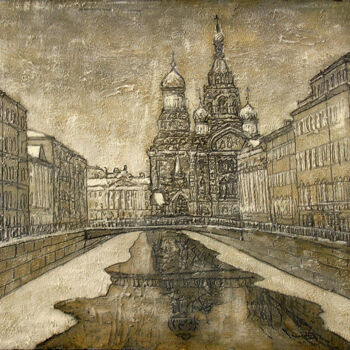 绘画 标题为“Cathedral of the Sa…” 由Anatoliy Sivkov, 原创艺术品, 油