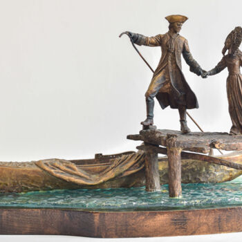 Escultura intitulada "The Venetian story" por Anatoly Popov, Obras de arte originais, Bronze