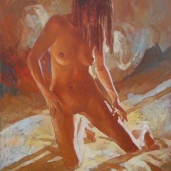 Painting titled "A contra luz" by Anatoly Korobeynikov, Original Artwork