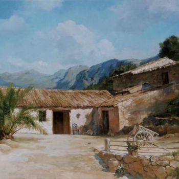 Painting titled "Casita de la montaña" by Anatoly Korobeynikov, Original Artwork