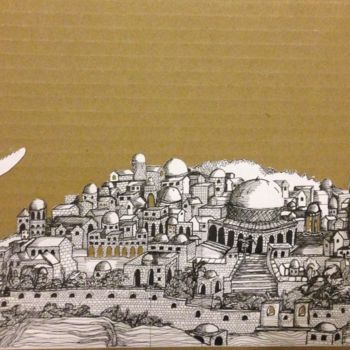 Dessin intitulée "Jerusalem" par Anaton, Œuvre d'art originale