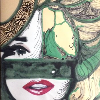 Malarstwo zatytułowany „Marilyn au vert” autorstwa Anaton, Oryginalna praca