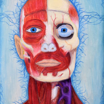 Pintura intitulada "Anatomy mindset" por Ana Valentim, Obras de arte originais, Óleo