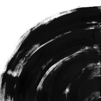 「Black white abstrac…」というタイトルの描画 Anastasia Vasilyevaによって, オリジナルのアートワーク, アクリル