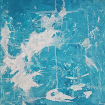 제목이 "Abstract - My Boy"인 미술작품 Ana Vdv로, 원작, 아크릴 나무 들것 프레임에 장착됨