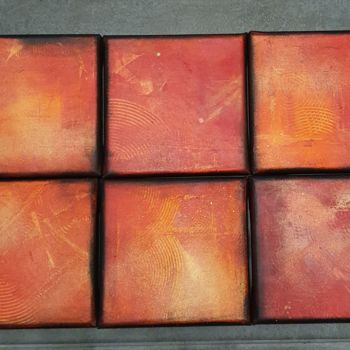 Painting titled "Sunset / Sunrise Va…" by Ana Vdv, Original Artwork, Acrylic Mounted on Wood Stretcher frame