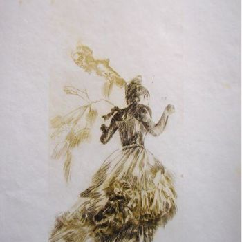 Desenho intitulada "Dance" por Anca Sandu, Obras de arte originais