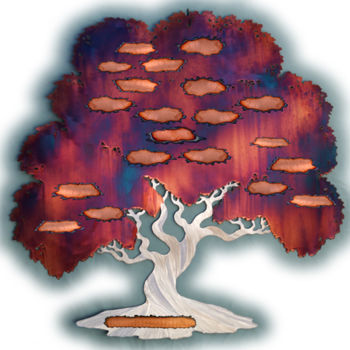 Sculpture titled "treecomplete.jpg" by Ancestry Metal Trees L.K., Original Artwork