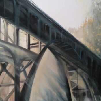 Malerei mit dem Titel "under-the-bridge-3.…" von Ander Arenas, Original-Kunstwerk, Aquarell