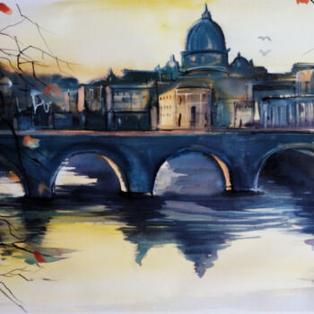 Peinture intitulée "Lucentum: Roma a tr…" par Ander Arenas, Œuvre d'art originale, Aquarelle