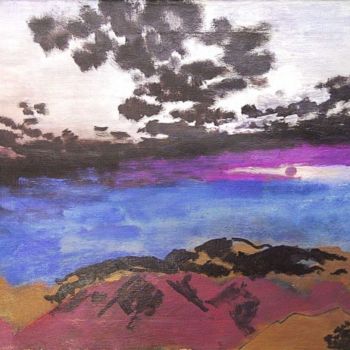 Painting titled "clouds" by Robert Andersen, Original Artwork, Oil