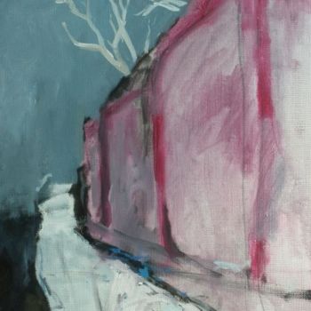 Peinture intitulée "Zattere in Winter" par Juris Andersons, Œuvre d'art originale