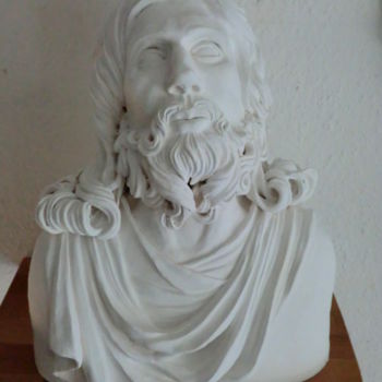 Sculpture intitulée "Salvator Mundi" par Andimar, Œuvre d'art originale, Céramique