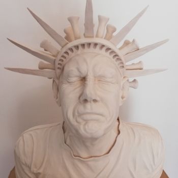 Sculpture intitulée "American Corona" par Andimar, Œuvre d'art originale, Argile