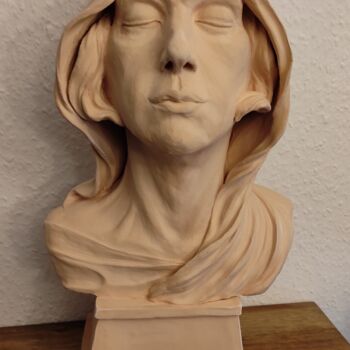 Skulptur mit dem Titel "Jugendstil Büste vo…" von Andimar, Original-Kunstwerk, Keramik