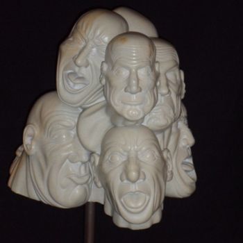 Скульптура под названием "8 Köpfe" - Andimar, Подлинное произведение искусства