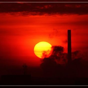 Photography titled "Industrial Sunset" by Andraw, Original Artwork