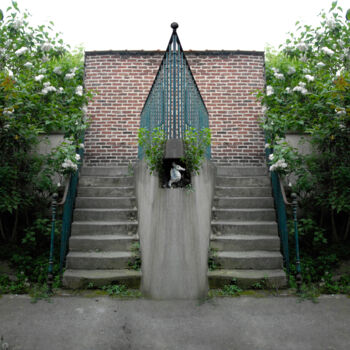 Фотография под названием "Escaliers, Ivry-sur…" - André Boulze, Подлинное произведение искусства, Цифровая фотография