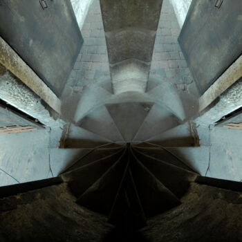 Photographie intitulée "Escaliers Moulin su…" par André Boulze, Œuvre d'art originale