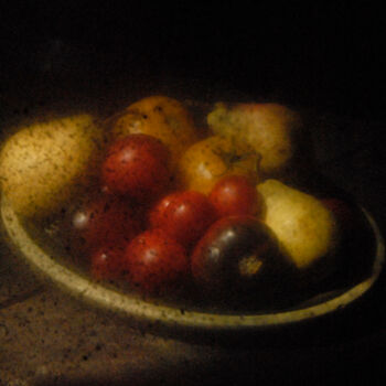 Fotografie getiteld "Nature morte aux po…" door André Boulze, Origineel Kunstwerk, Digitale fotografie