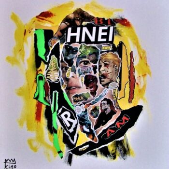 Collages titled "HNEI" by Andre Bordet (Kimo), Original Artwork, Acrylic