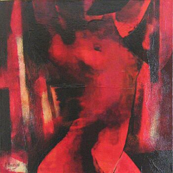 Pintura titulada "enflammée" por Andre Bourdin, Obra de arte original, Oleo