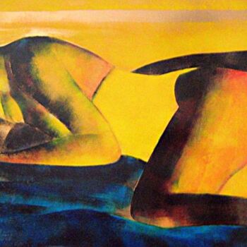 Pintura titulada "repos" por Andre Bourdin, Obra de arte original, Oleo