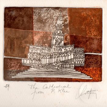 Gravures & estampes intitulée "The Cathedraal from…" par André Colpin, Œuvre d'art originale, Eau-forte