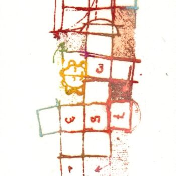 Incisioni, stampe intitolato "Petite Marelle #588" da André Colpin, Opera d'arte originale, Acquaforte