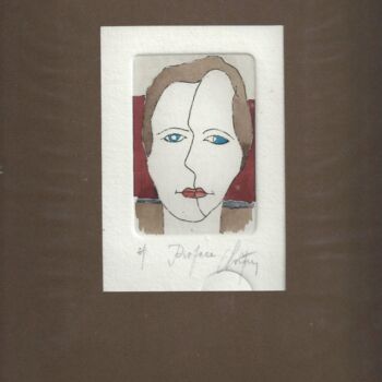 Printmaking titled "Proface" by André Colpin, Original Artwork, Etching