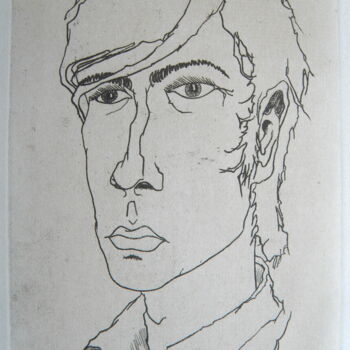 Printmaking titled "Yvon" by André Colpin, Original Artwork, Etching