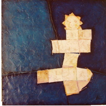 Peinture intitulée "La pioche" par André Colpin, Œuvre d'art originale, Huile