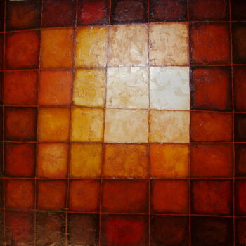Painting titled "Square Game" by André Colpin, Original Artwork, Oil