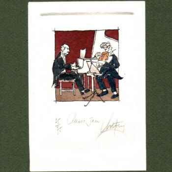 Gravures & estampes intitulée "Classic Jam" par André Colpin, Œuvre d'art originale, Eau-forte