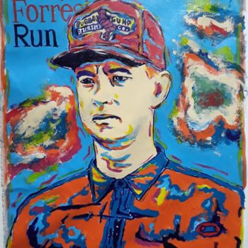 Malerei mit dem Titel "Run forrest" von Andre Vasconcellos Fuganti, Original-Kunstwerk, Acryl