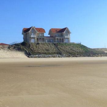 Photographie intitulée "biscarrossse-plage-…" par André Goinaud, Œuvre d'art originale