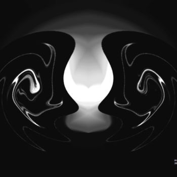 Цифровое искусство под названием "noir et blanc 02" - André Goinaud, Подлинное произведение искусства, 2D Цифровая Работа