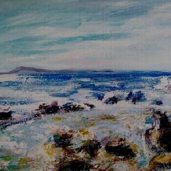 Peinture intitulée "la côte varoise" par André Gueydon, Œuvre d'art originale, Huile
