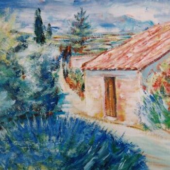 Peinture intitulée "provence  petit che…" par André Gueydon, Œuvre d'art originale, Huile