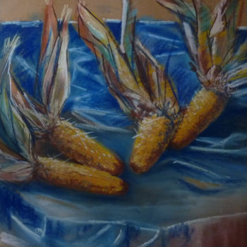 Peinture intitulée "Epis de maïs" par Trezal, Œuvre d'art originale