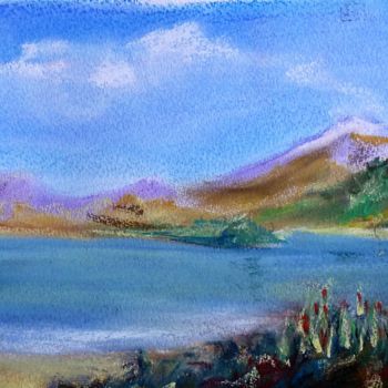 Peinture intitulée "un-lac-de-montagne.…" par Trezal, Œuvre d'art originale
