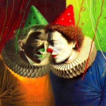 Painting titled "Positif négatif" by André Martins De Barros, Original Artwork, Other