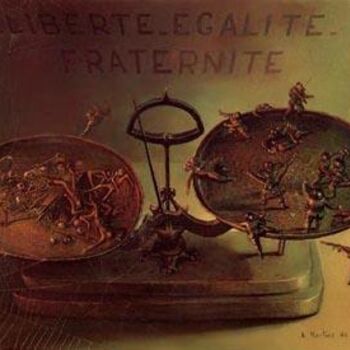 Peinture intitulée "Liberté égalité fra…" par André Martins De Barros, Œuvre d'art originale, Huile