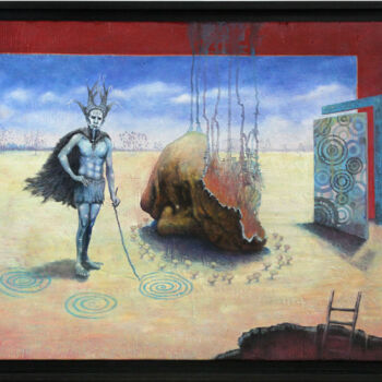 Pittura intitolato "Einladung" da André Mimor, Opera d'arte originale, Olio