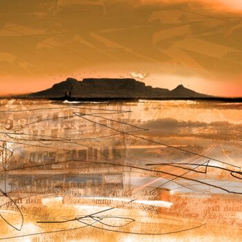 Fotografie getiteld "Table Mountain Jour…" door André Pillay, Origineel Kunstwerk, Gemanipuleerde fotografie