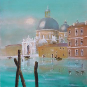 Peinture intitulée "Venise 1904 Brume s…" par André Robert Deschamps, Œuvre d'art originale, Acrylique