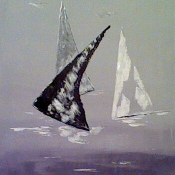 Painting titled "Voiles" by André Roeser, Original Artwork, Acrylic