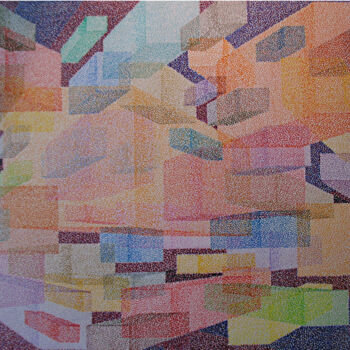 Dessin intitulée "traffics" par Andre Rollet, Œuvre d'art originale, Crayon Monté sur Châssis en bois